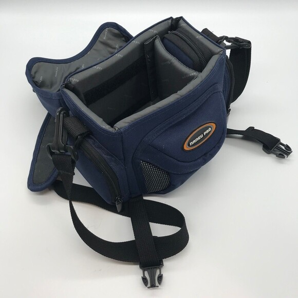 Naneu Pro Travelers TS15 Blue Camera Case Shoulder Strap Carrier & Mini Bag - Picture 9 of 11